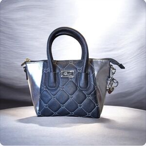 Betsey Johnson "Luv Betsey"  Black and Silver Mini Bag